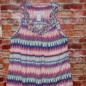 Multi colored summer casuel blouse